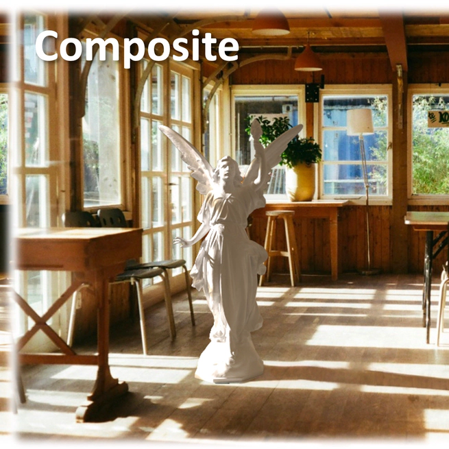 ProjectiveShading: Inserting 3D Objects into Indoor Images with Complex Shadows